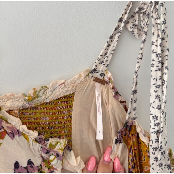 FREE PEOPLE Lover Boy Floral High Low Dress 6 - Picture 5 of 6